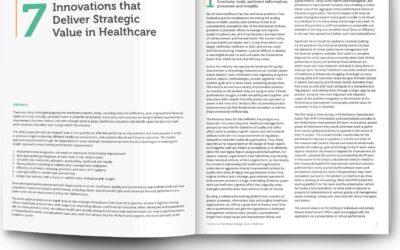 7 Innovations that Deliver Strategic Value in Healthcare